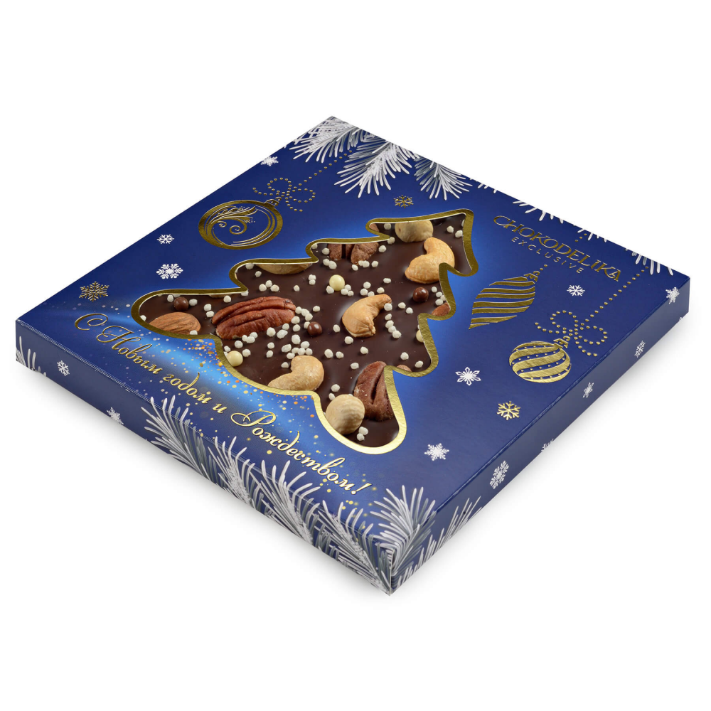 Шоколад темный "Космический сюрприз", 150 г, новогодняя упаковка