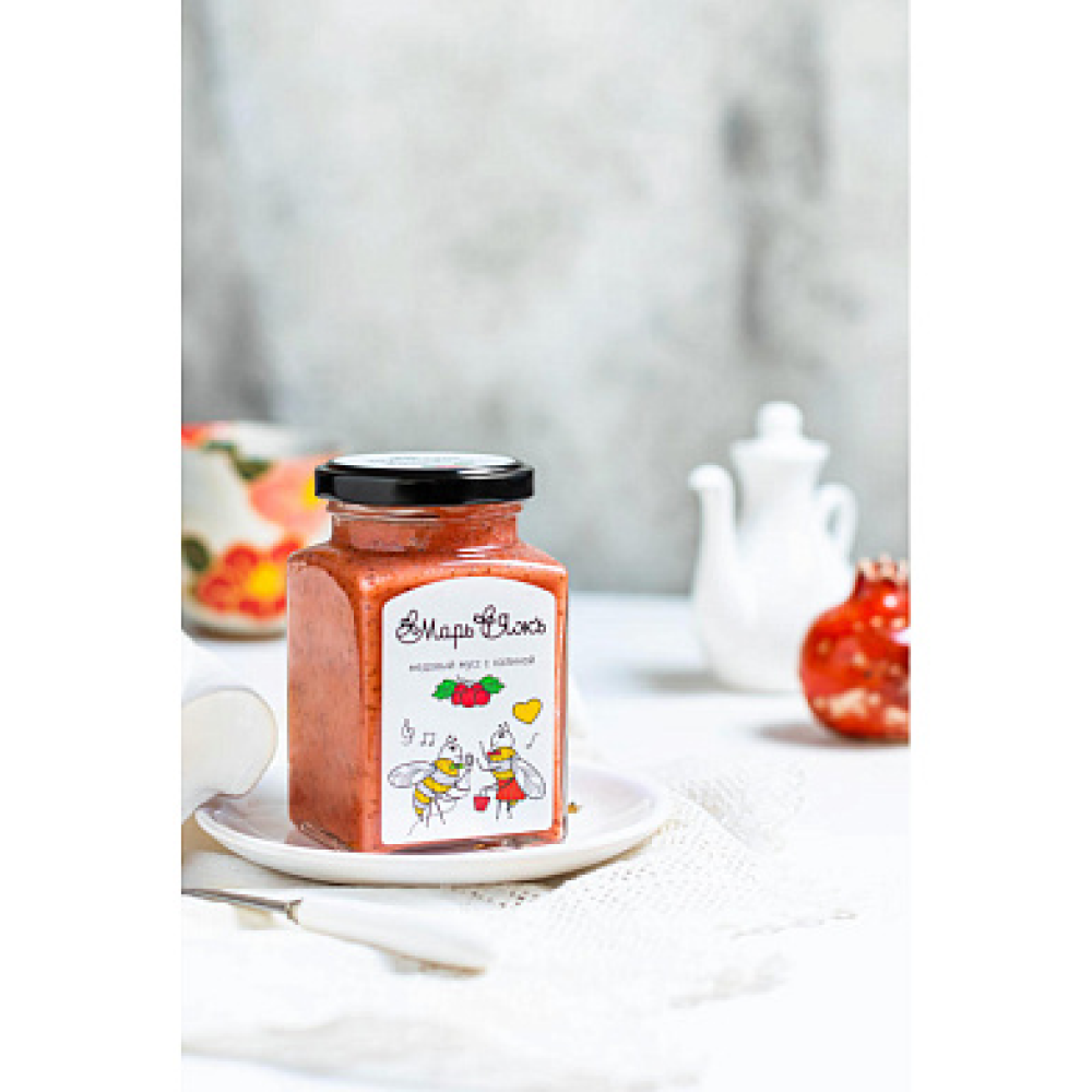 Медовый мусс "МарьЯжъ" с малиной, 300 гр  - 3