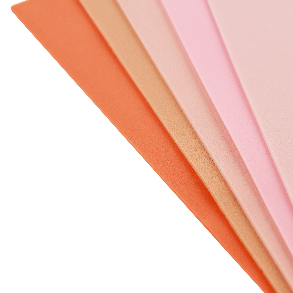 Фоамиран набор 21x30 см, 2 мм, 5 цветов, 5 листов, розовое ассорти