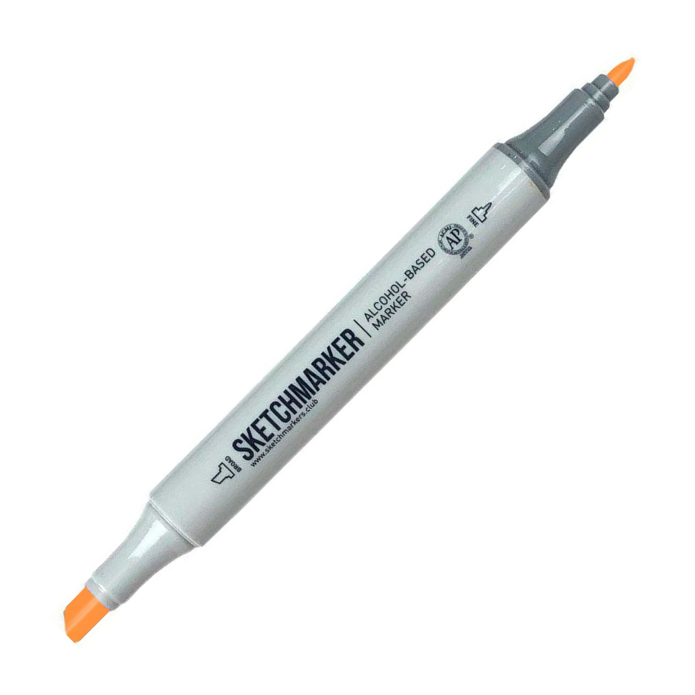 Маркер перманентный двусторонний "Sketchmarker", O52 забавный апельсин