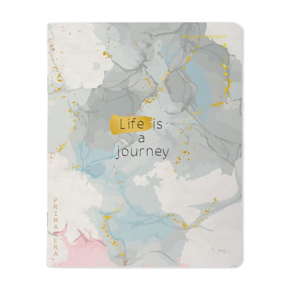 Тетрадь "Primavera", A5, 48 листов, клетка, скоба сбоку, ассорти - 3