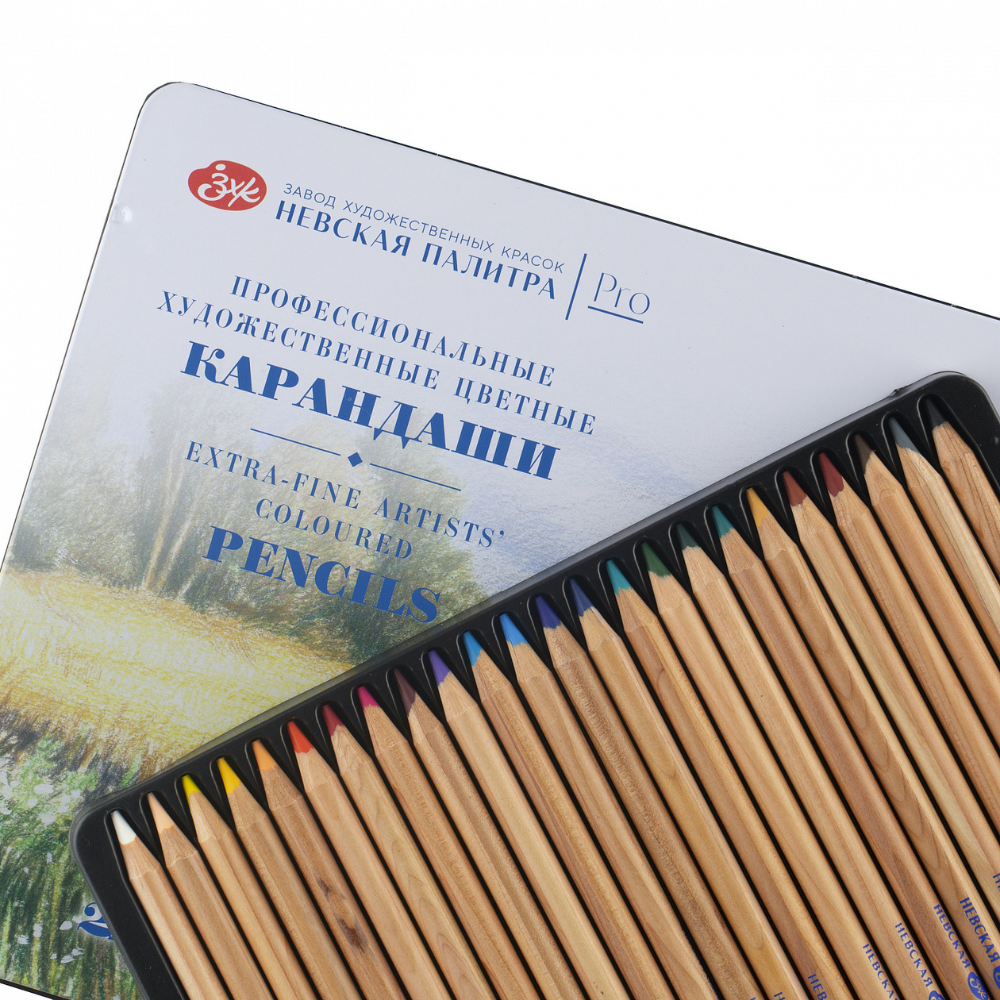 Цветные карандаши "Мастер-Класс", в жестяном пенале, 24 цвета - 3