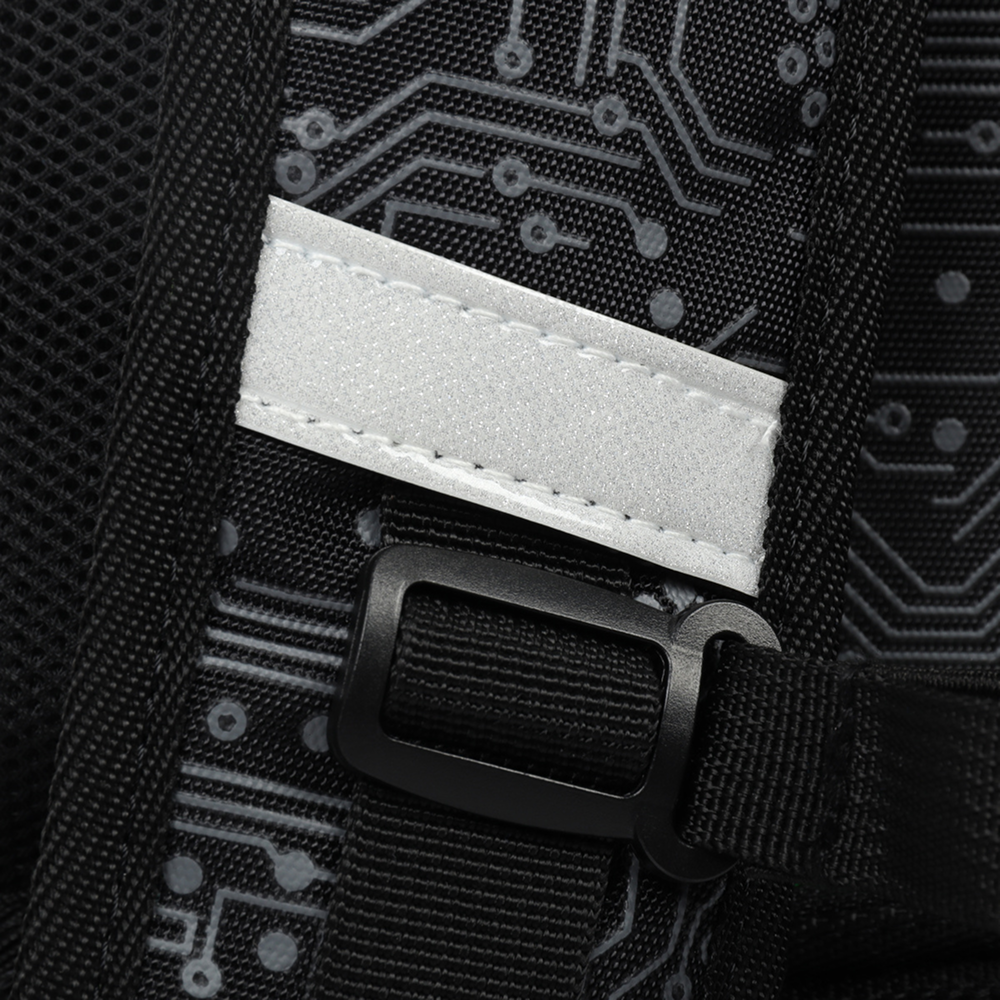 Рюкзак школьный "COMFORT Light System", черный, зеленый - 4