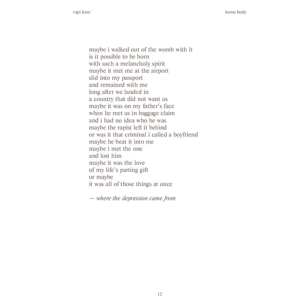 Книга "Home body. Белые стихи, которые обнимают и дарят любовь", Каур Рупи - 8