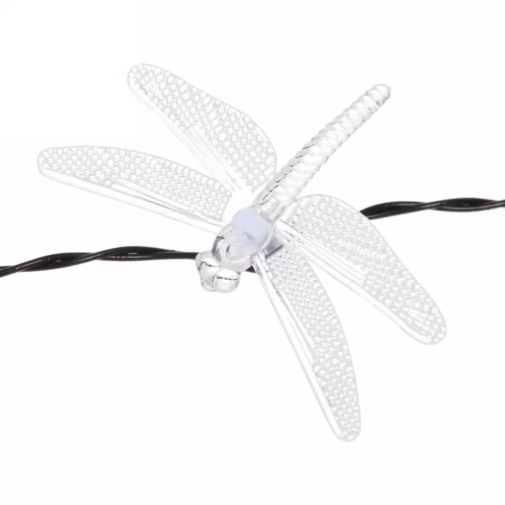 Гирлянда уличная "Стрекоза", 3 м, 20 LED, мультиколор, солнечная батарея - 4