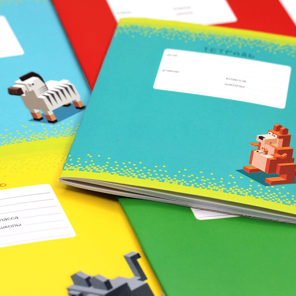 Тетрадь "Компьютерные герои", А5, 24 листа, линейка, ассорти - 3