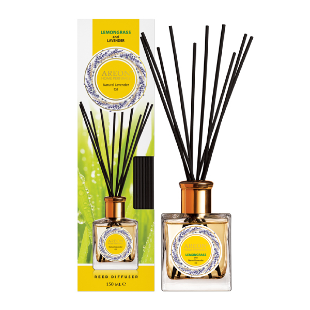 Аромадиффузор Areon Home perfume sticks лемонграсс и масло лаванды, 150 мл