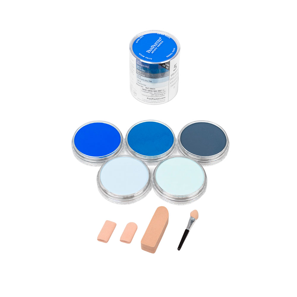 Ультрамягкая пастель "PanPastel Blues Set", 5 цветов