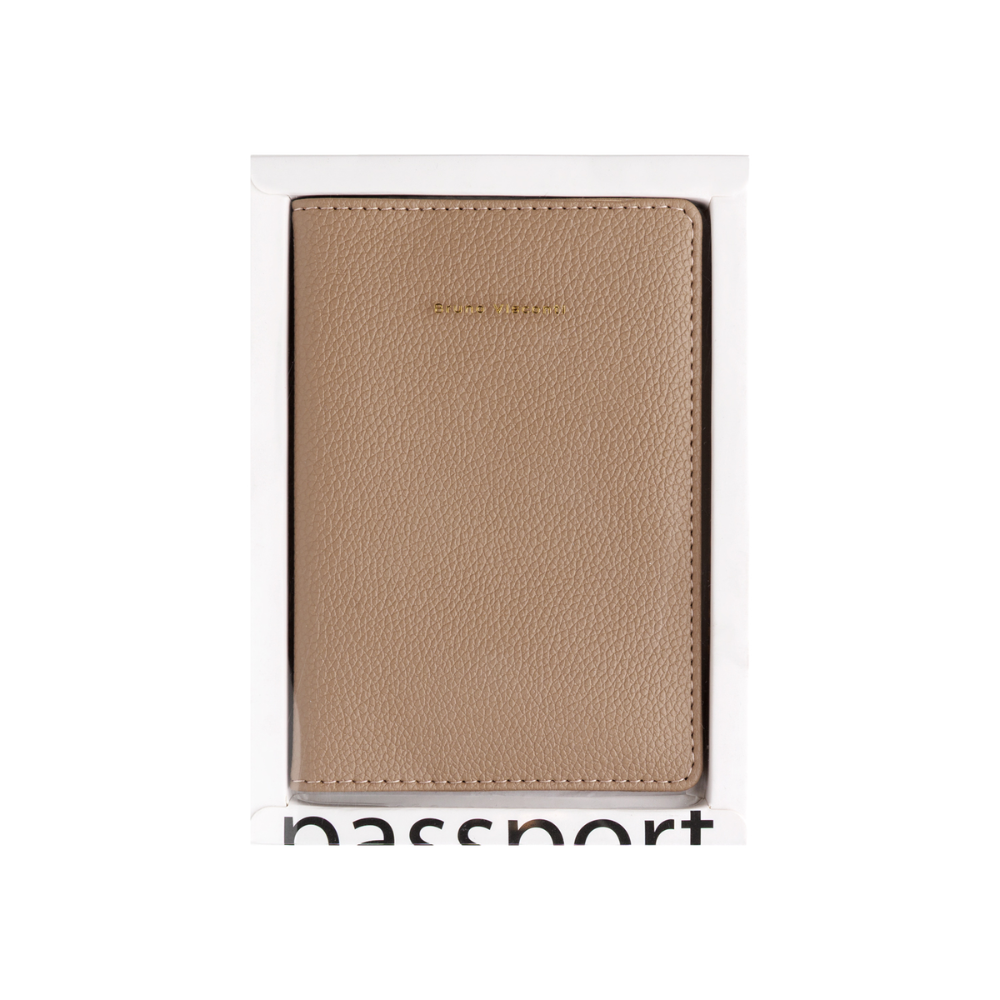 Обложка для паспорта "Бежевая", кожзам