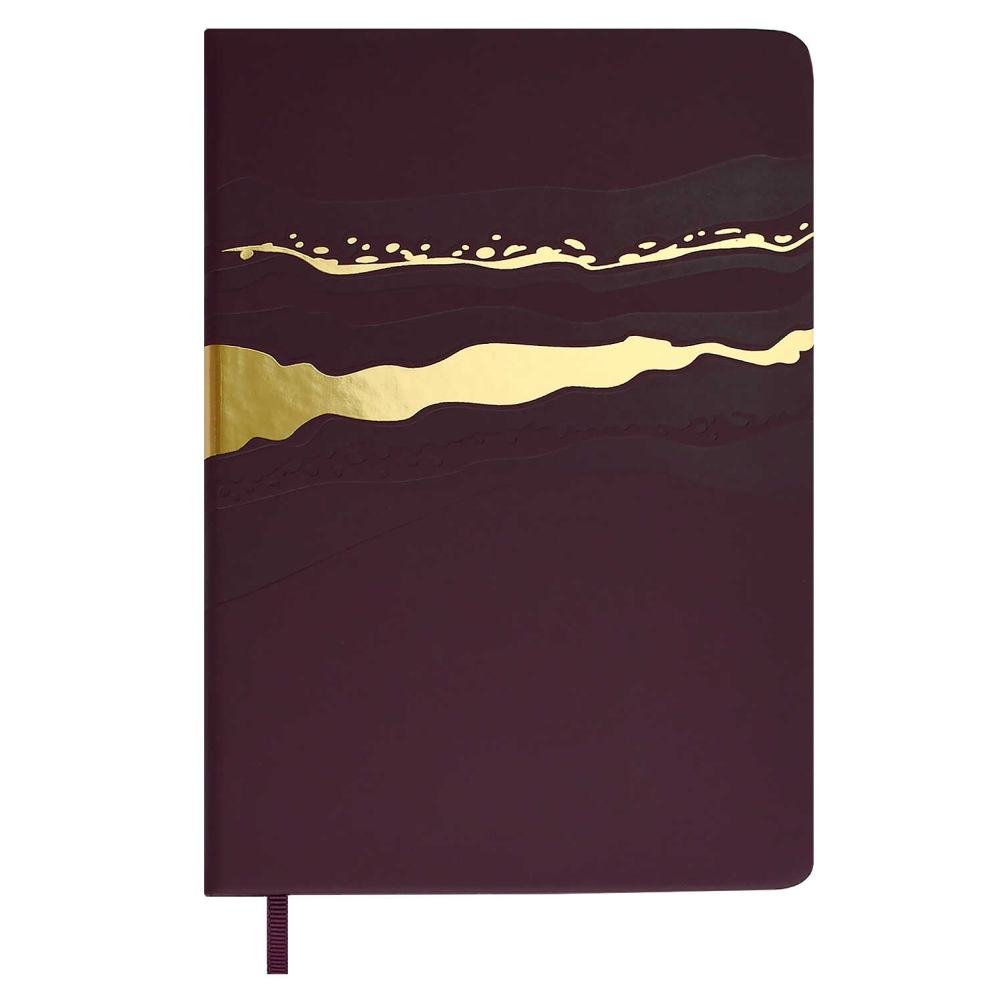 Ежедневник недатированный "Софт-тач", А5, 240 страниц, бордовый