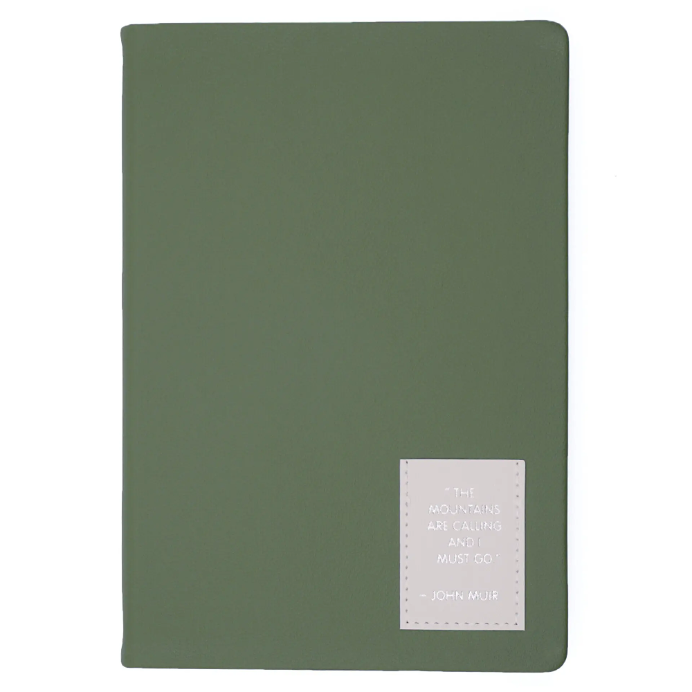 Ежедневник недатированный "Nuances. Эвкалипт", A5, 152 листа, зеленый