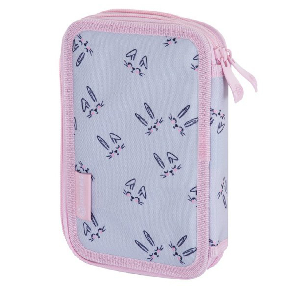 Пенал "Honeybunny", 2 отделения, серый, розовый - 3