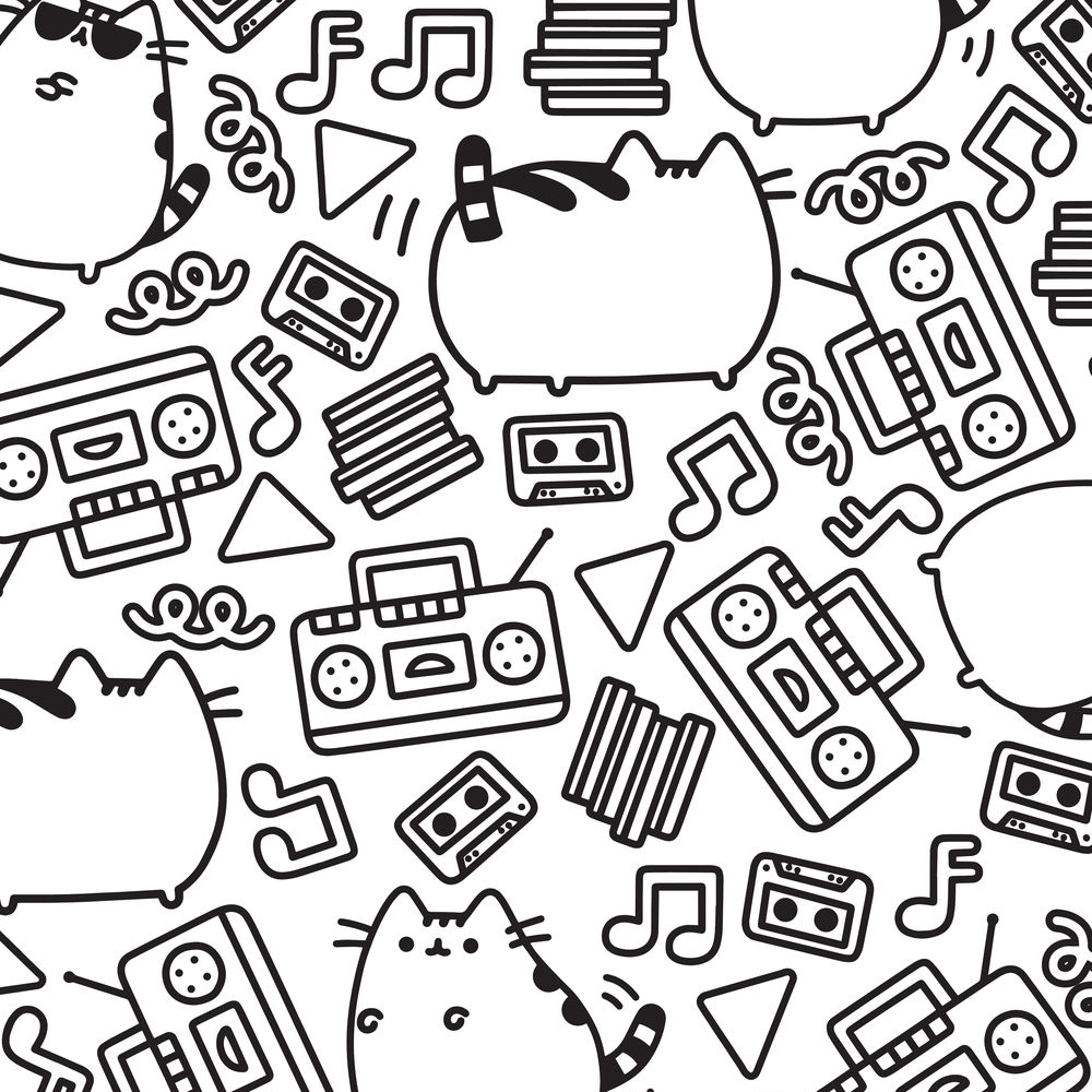 Раскраска-антистресс "Пушин Кэт. Маленькая мяу-раскраска", Клэр Белтон - 7