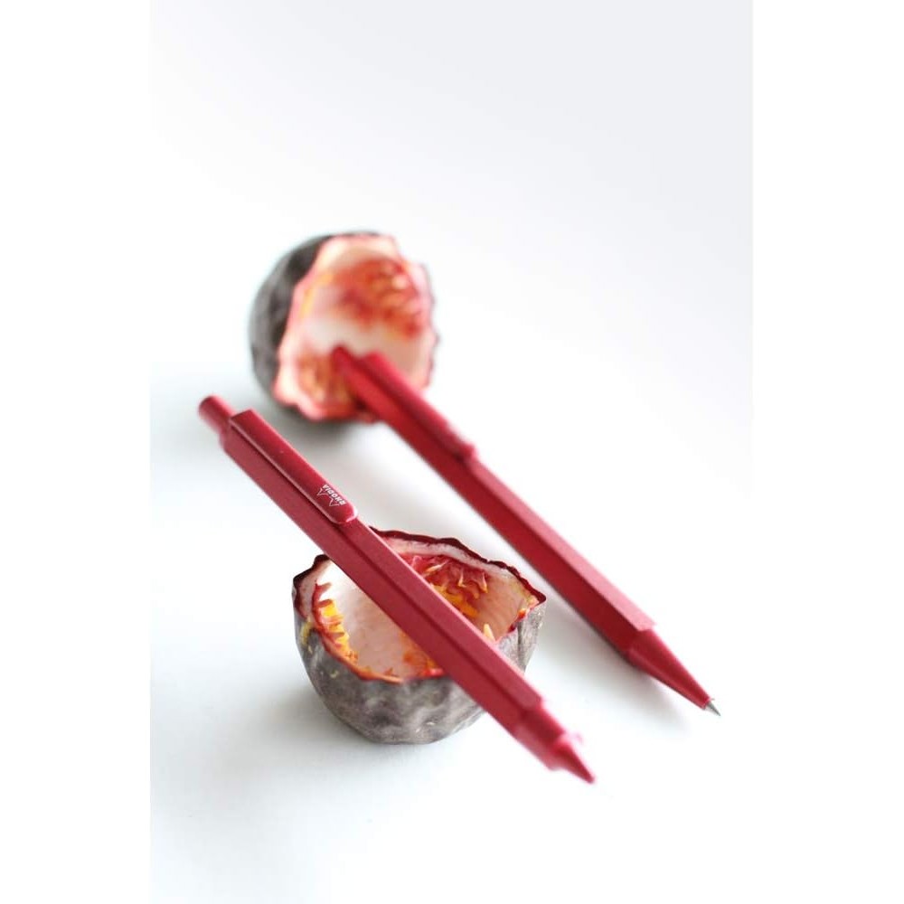 Ручка шариковая автоматическая "scRipt", 0.7 мм, алый, стерж. черный - 3