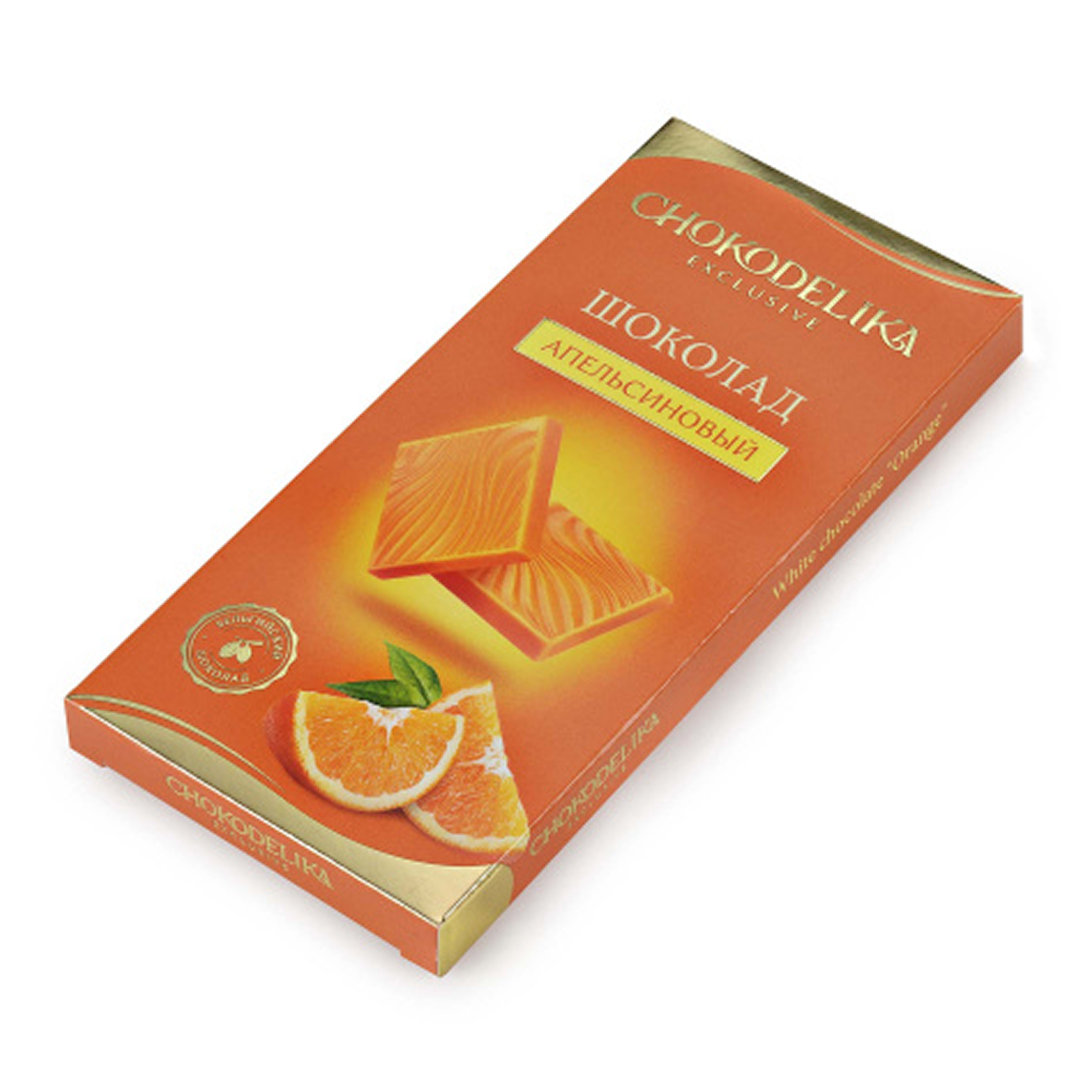 Шоколад белый "Апельсиновый", 25 гр.
