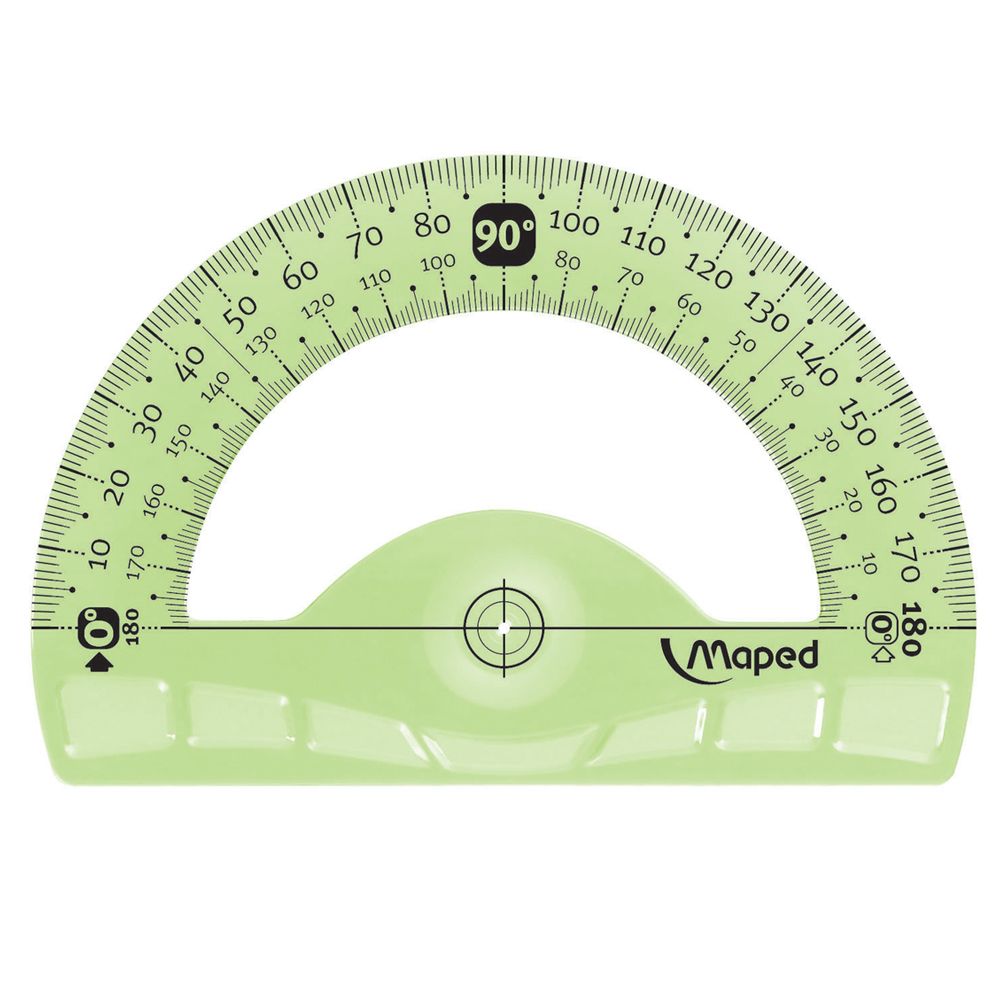 Транспортир Maped "Flex" 180°, 12 см, ассорти