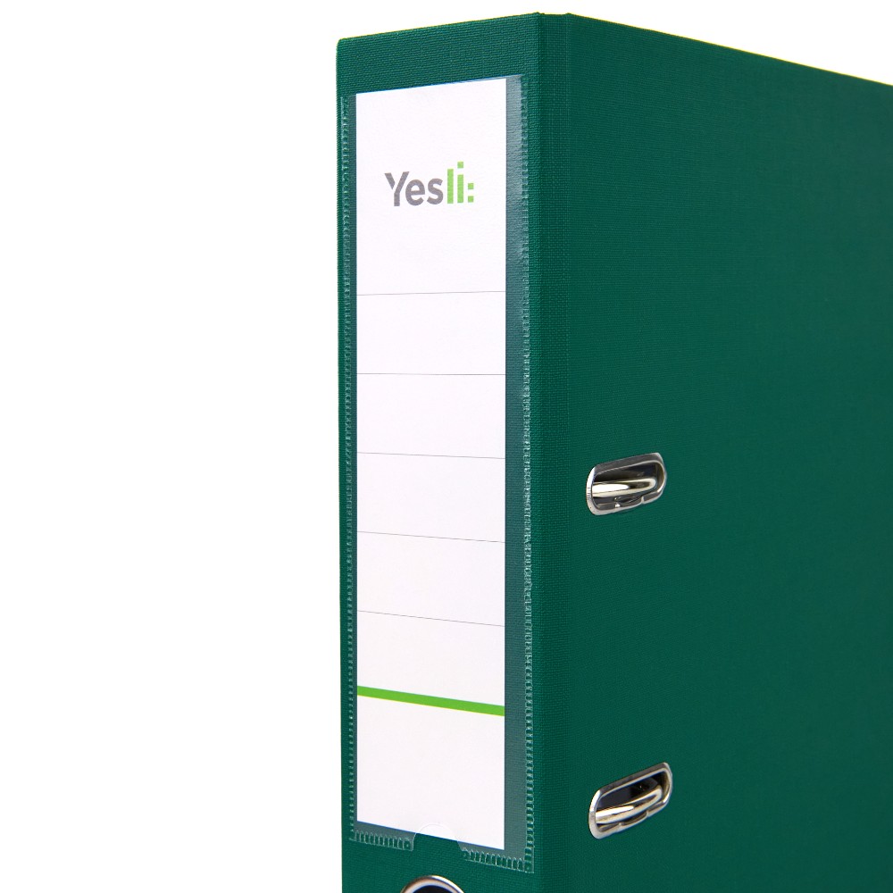 Папка-регистратор "Yesli:", А4, 75 мм, ПВХ, зеленый