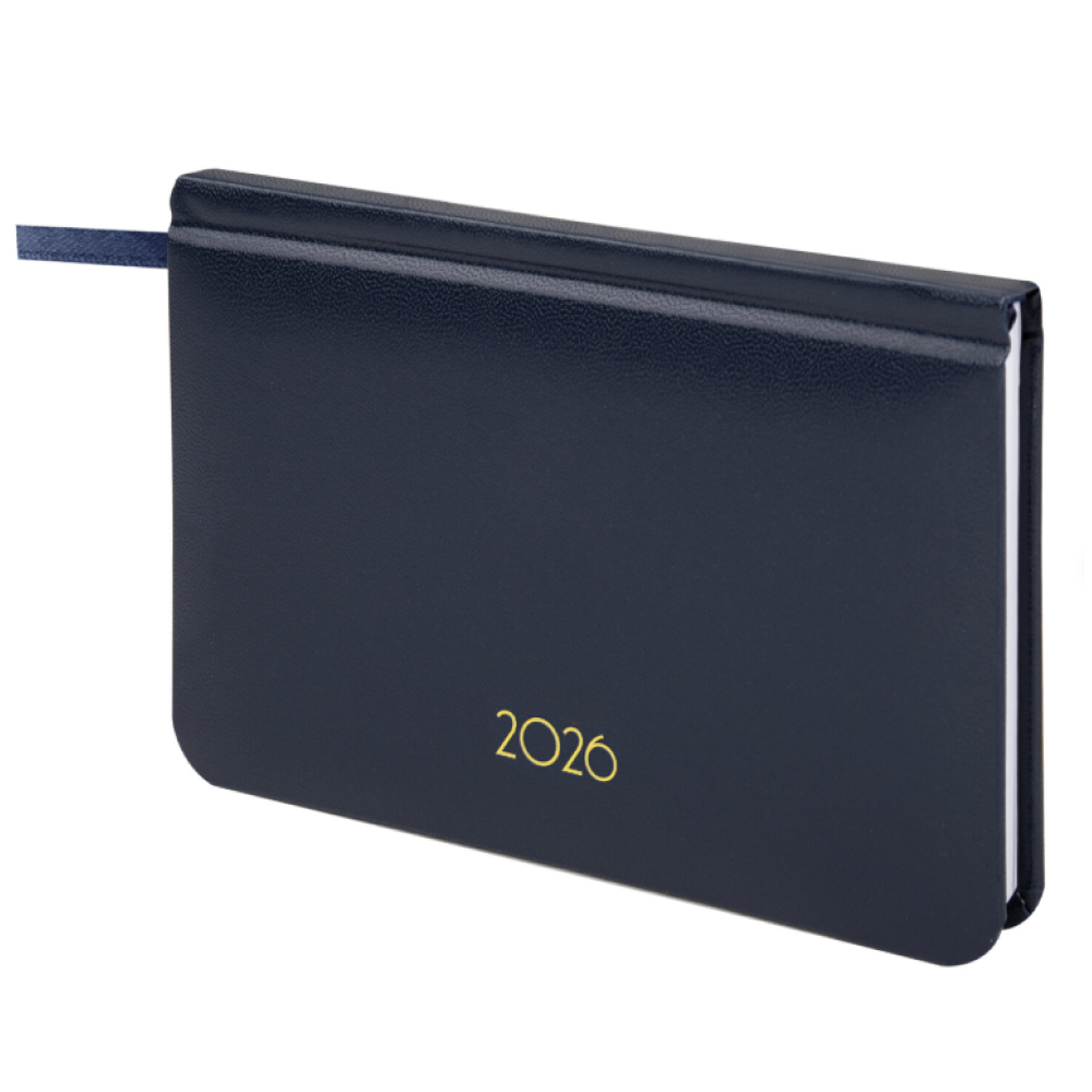 Еженедельник датированный "Select", А6, темно-синий, 2026