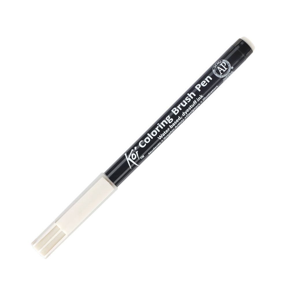 Маркер акварельный "Koi Color Brush", холодный светло-серый