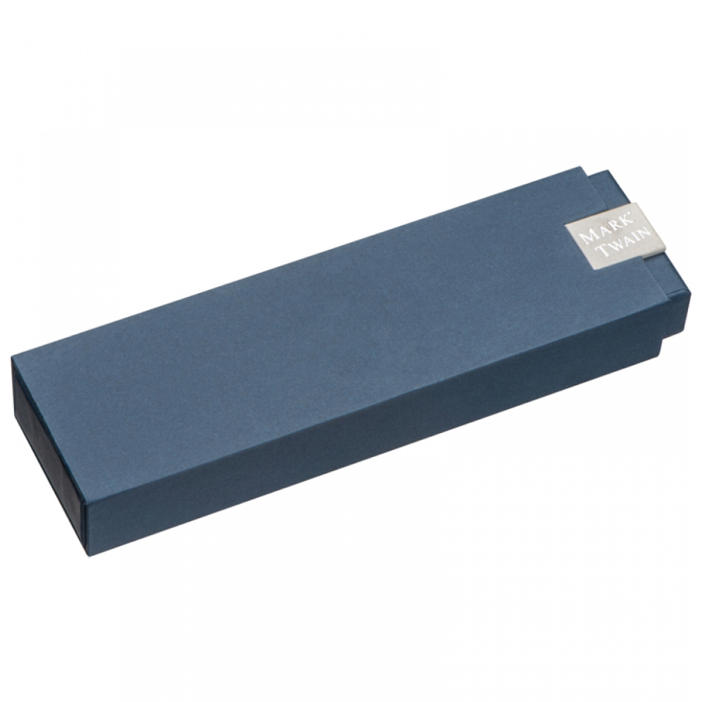 Набор ручек "1390344", ручка шариковая автоматическая и роллер, синий, серебристый