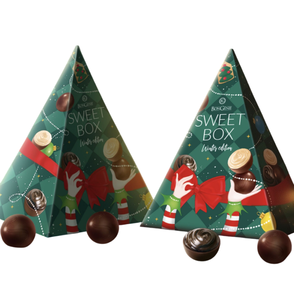 Конфеты "Bongenie Сладкий бокс", 75 г, ассорти в молочной шоколадной глазури
