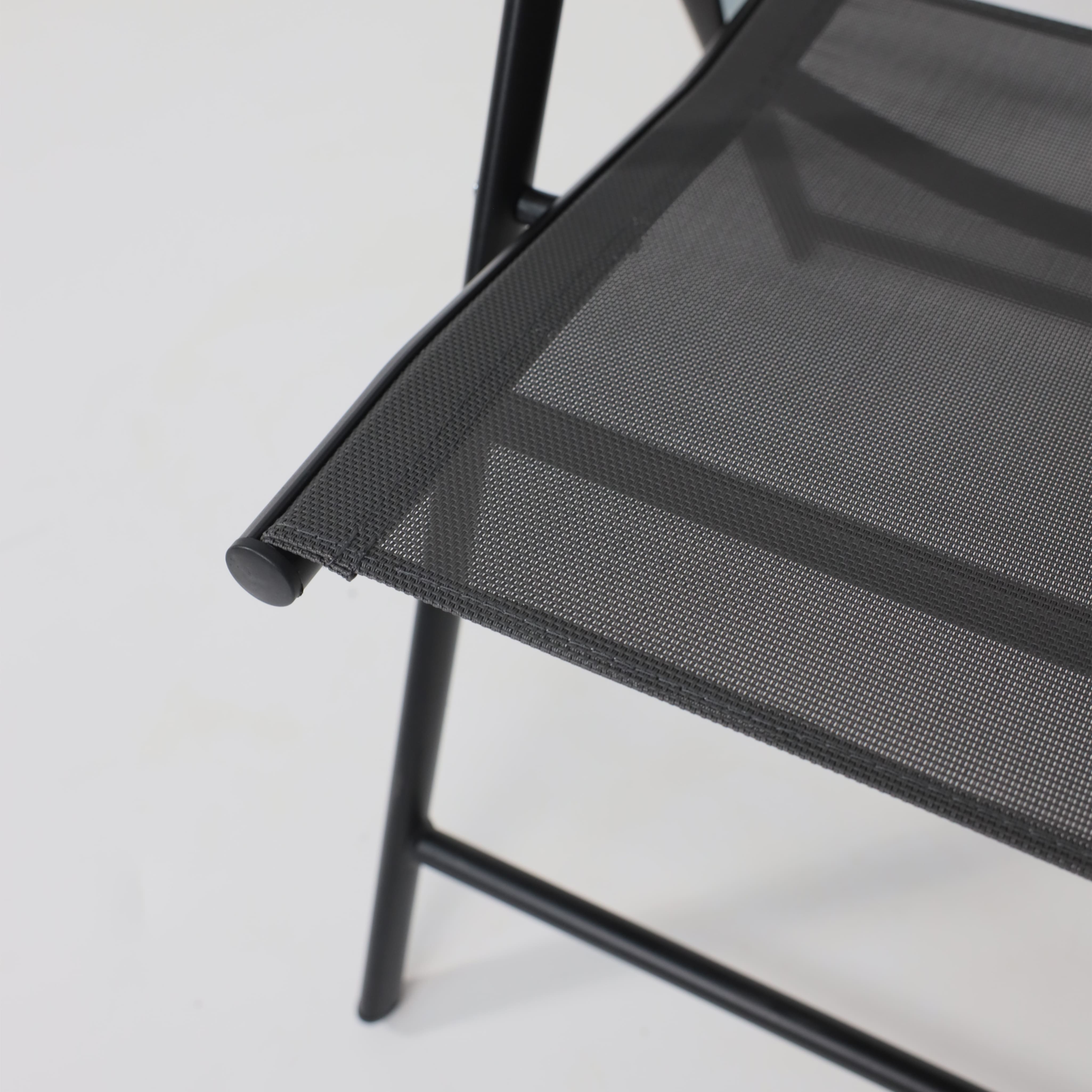 Кресло садовое AksHome CATANIA, ткань, серый, черный - 10