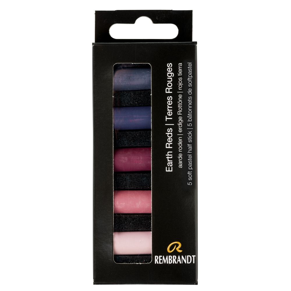 Набор мягкой пастели "Rembrandt Half Pastel", 5 цветов, красные земли