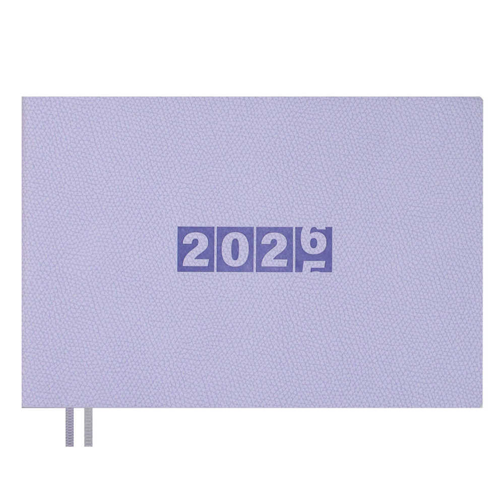 Еженедельник датированный "Джут", 181х127 мм, 128 страниц, сиреневый, 2026
