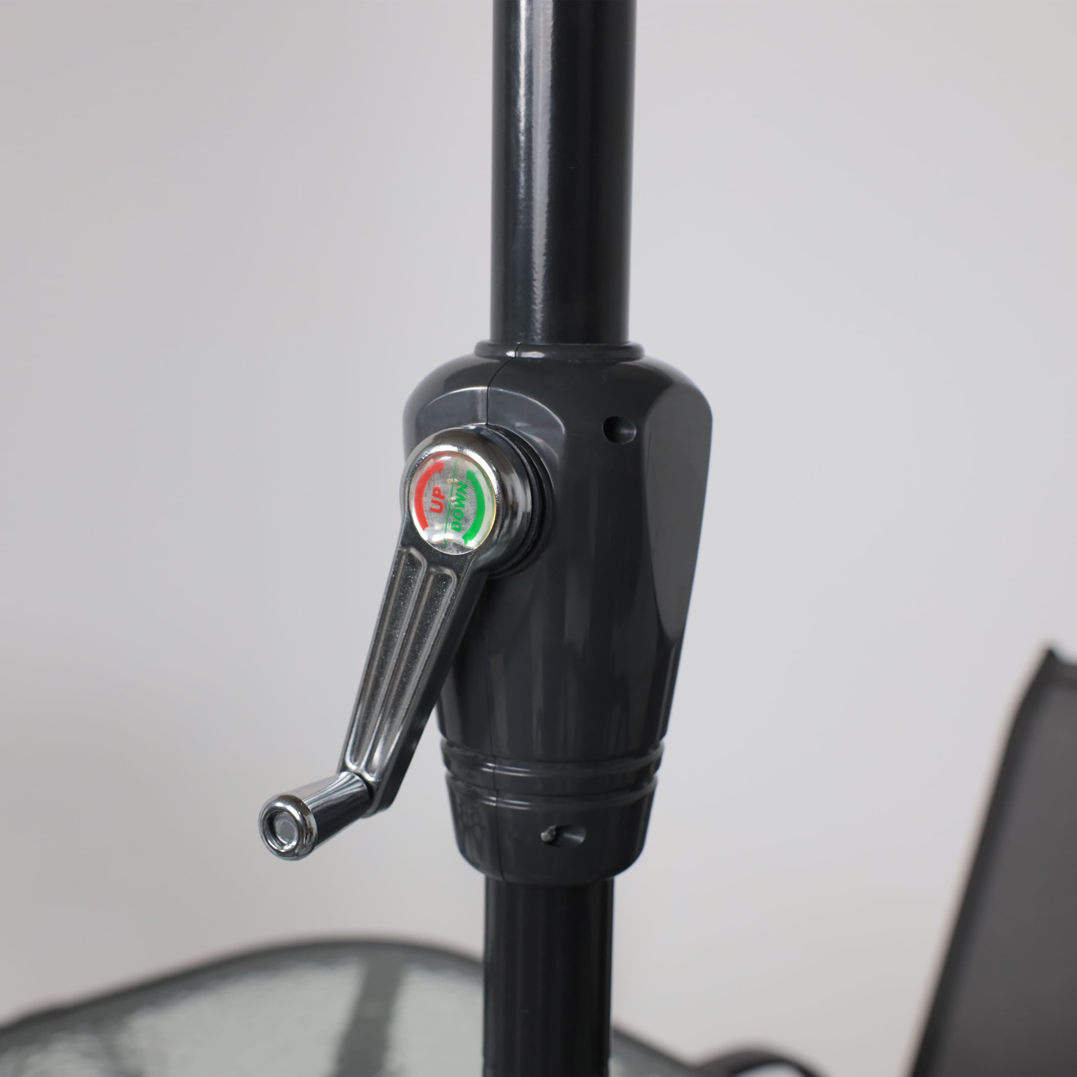 Комплект мебели садовой AksHome SUNBEAM (стол 1 шт, 6 кресел, зонт 1 шт), серый, черный - 23