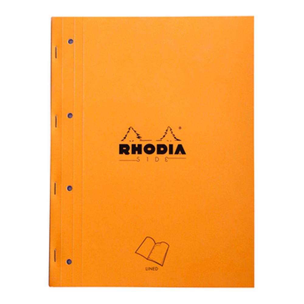 Сменный блок для тетради на кольцах "Rhodia", А4+, 80 листов, линейка, оранжевый