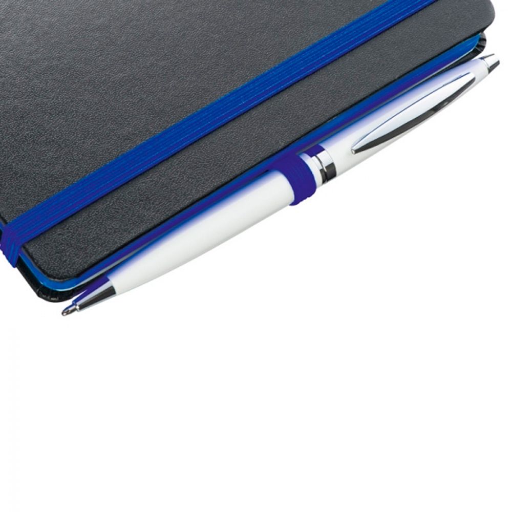 Блокнот "Rostock", А6, 80 листов, линейка, черный, синий - 3