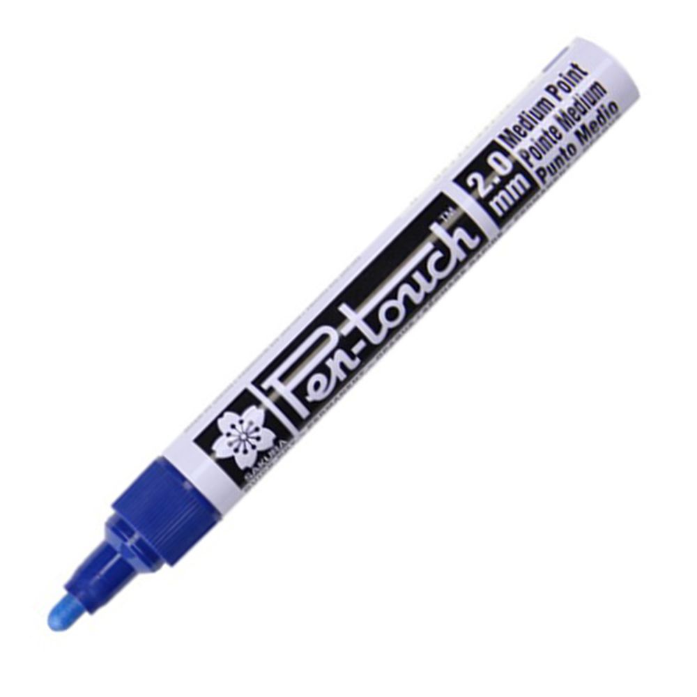 Маркер перманентный "Pen-Touch", М, синий