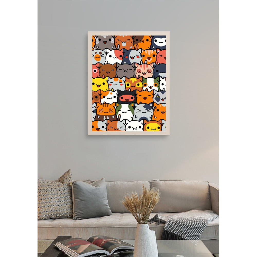 Картина по номерам "Котики" - 3