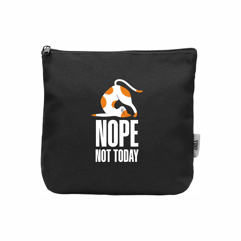 Косметичка «Nope not today», черный