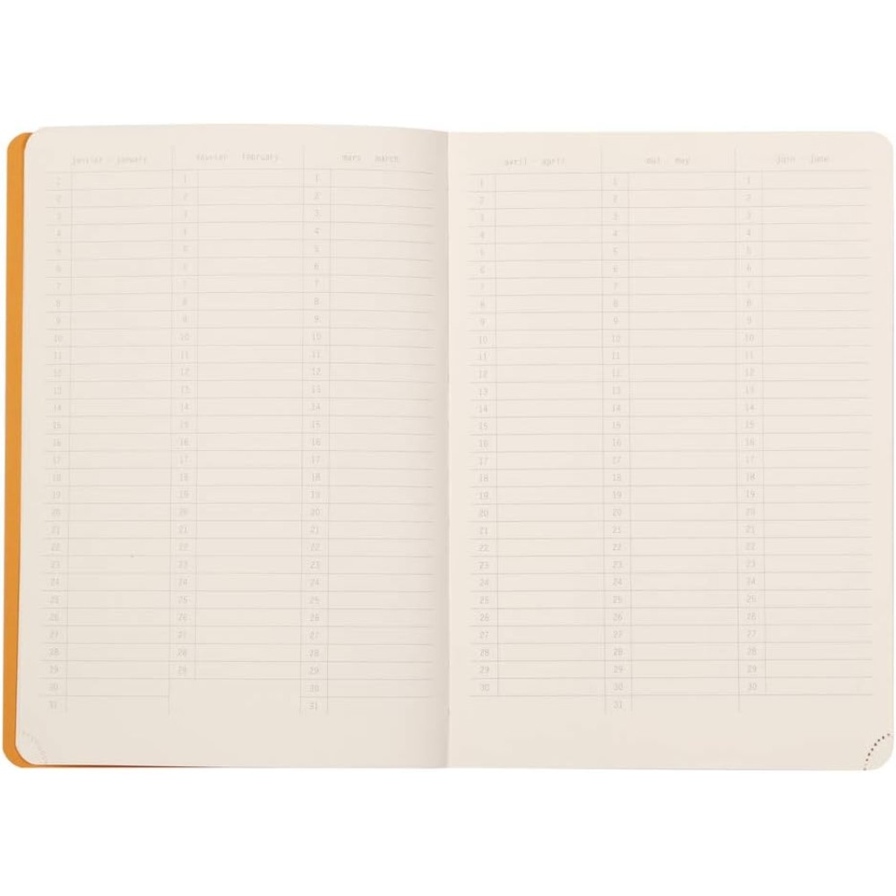 Еженедельник недатированный Clairefontaine Rhodia "Rhodiarama Perpetual", 148x210 мм, 128 страниц, черный - 4