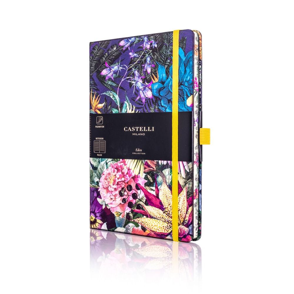 Блокнот "Eden Cockatiel", А5, 96 листов, линейка, разноцветный, желтый