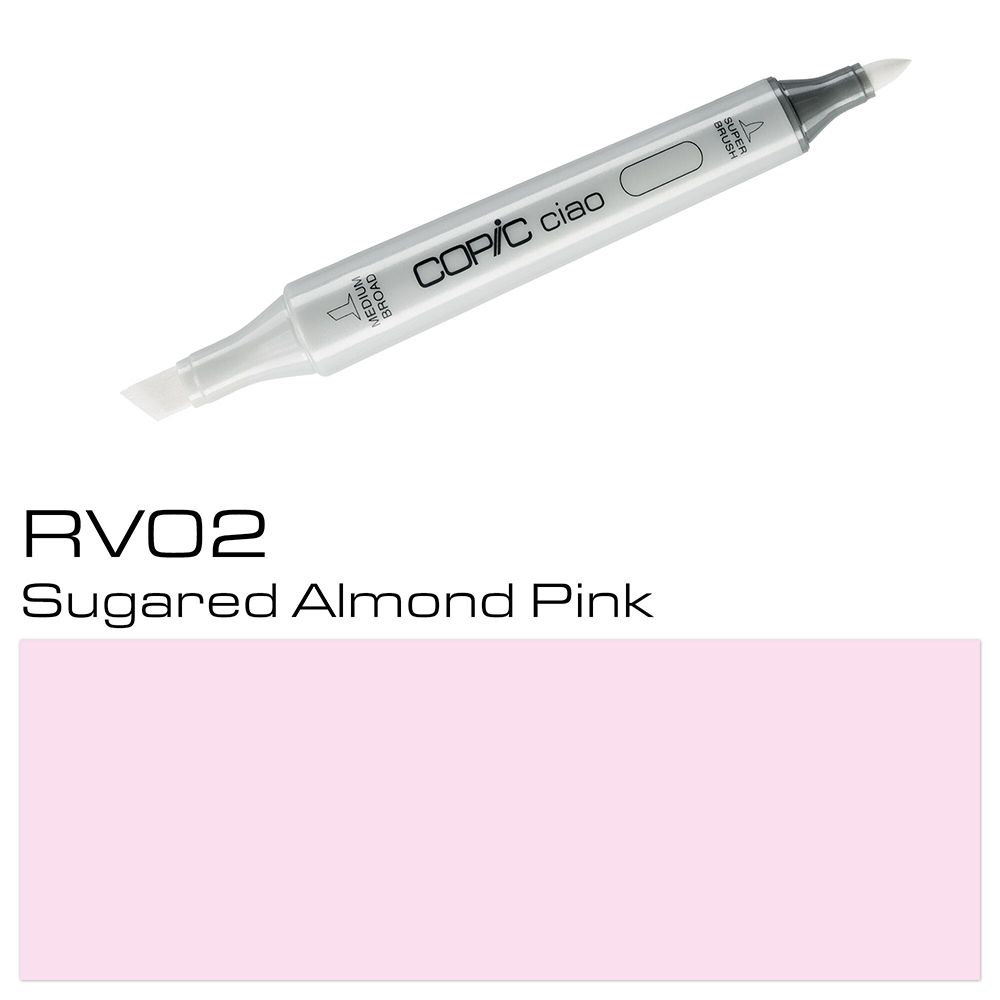 Маркер перманентный "Copic ciao", RV-02 сахарный миндальный розовый