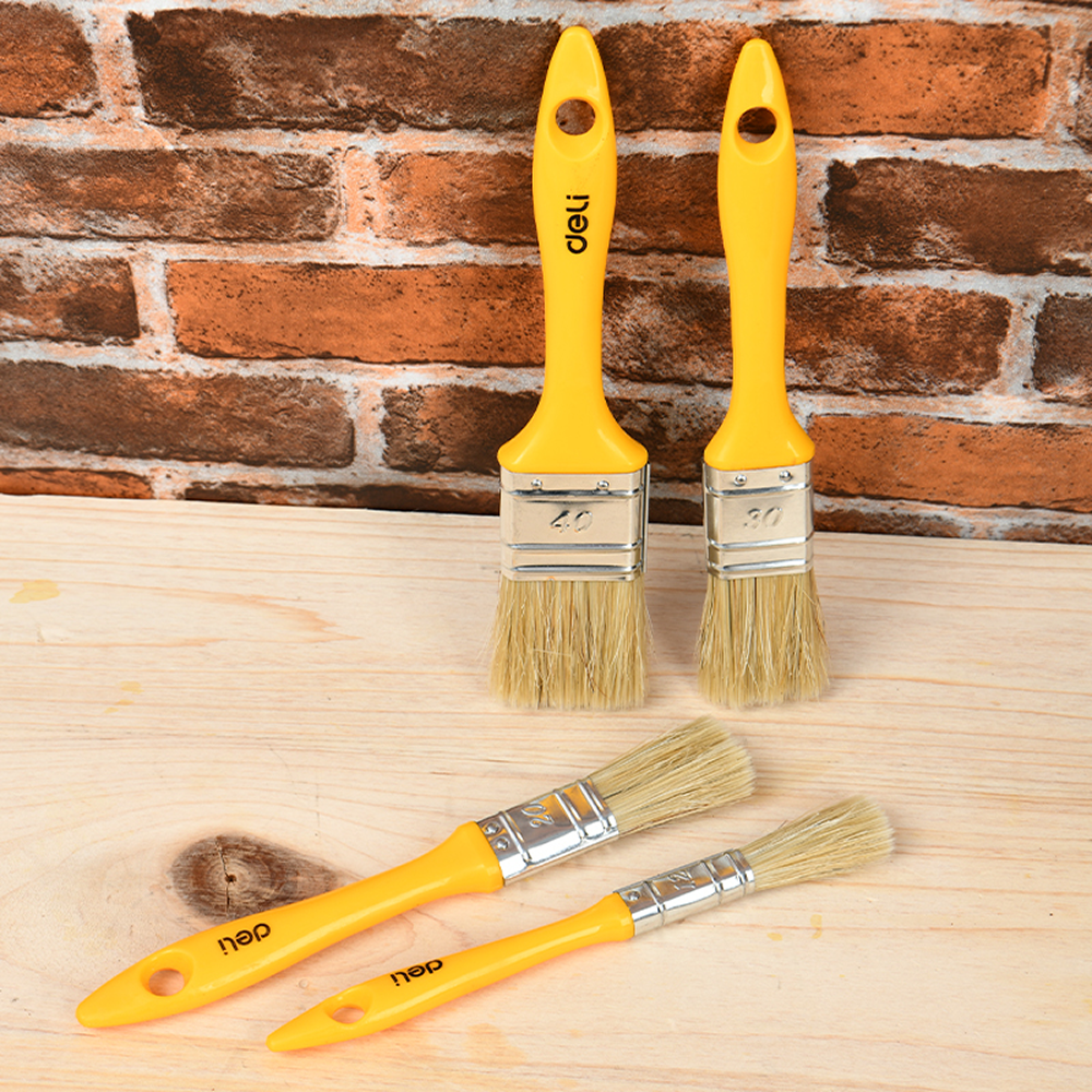 Кисть малярная Deli YS EDL509131, плоская, 12 мм, смешанная щетина - 3