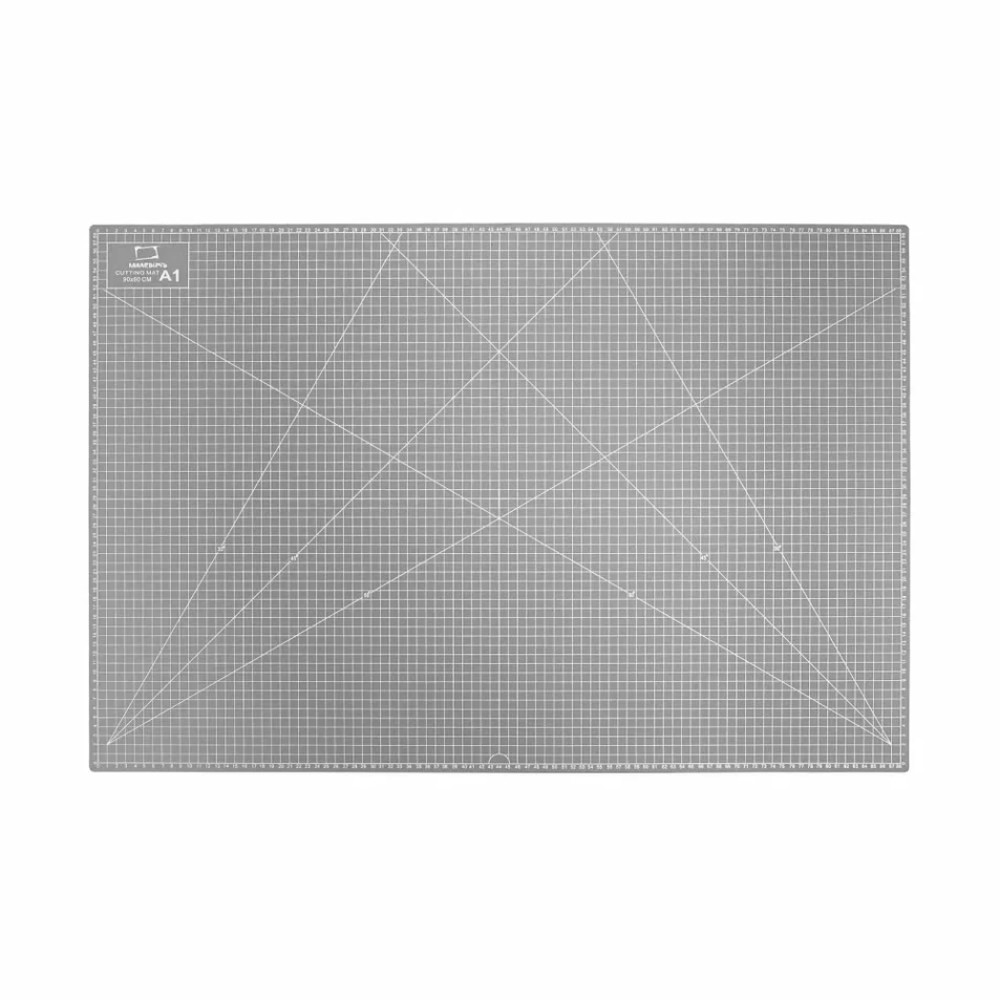 Коврик для резки "Малевичъ", А1, пятислойный, серый