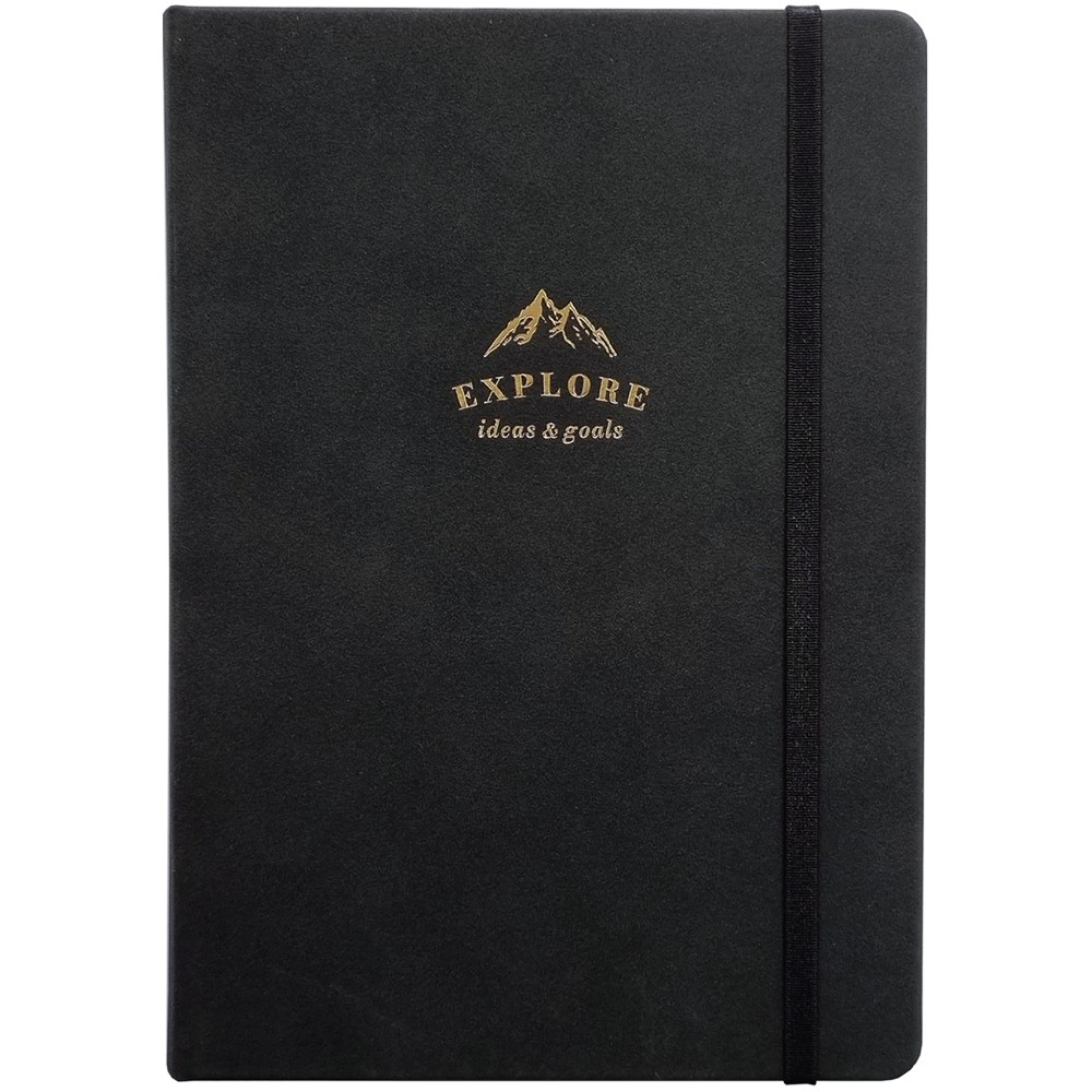 Ежедневник датированный "Explore" 2026, А5, 352 страницы, черный