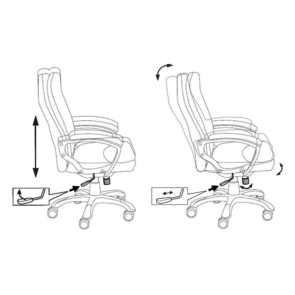 Кресло для руководителя "Бюрократ CH-868N Fabric", пластик, серый - 6