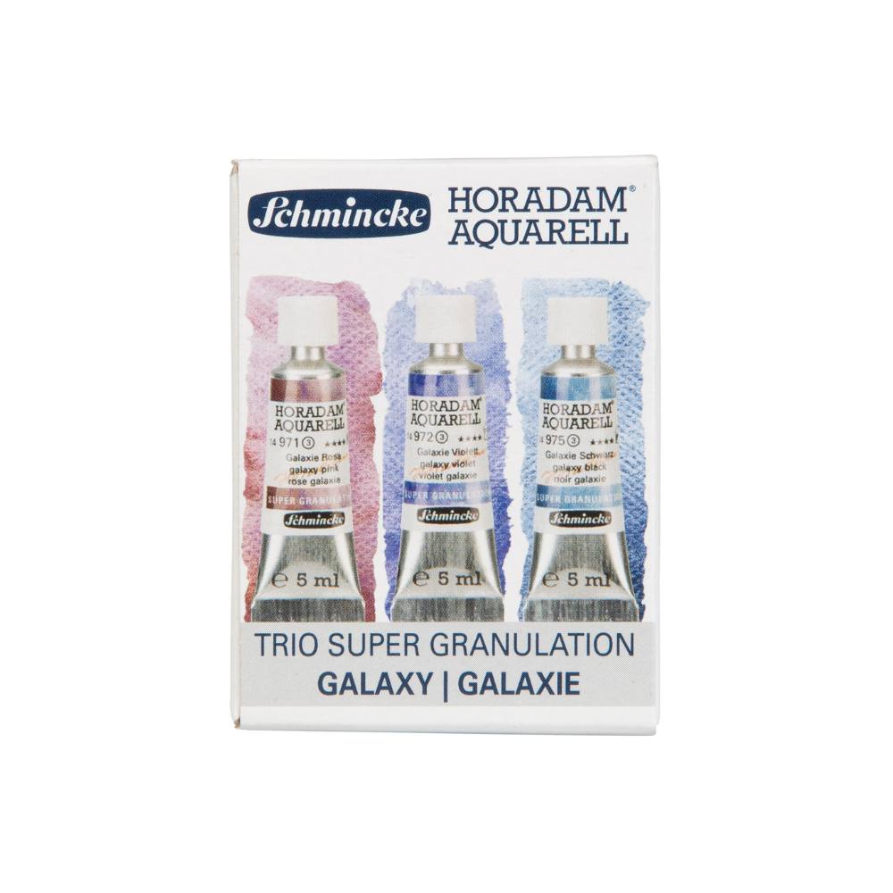 Краски акварельные "Schmincke. Horadam Super granulation set. Galaxy", набор 3 цвета, 5 мл, тубы