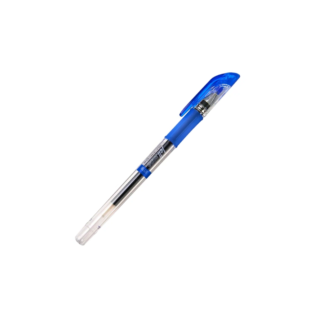 Ручка гелевая "Jell-Zone Standard", 0.5 мм, прозрачный, стерж. синий