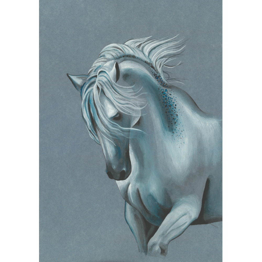 Блок-склейка Clairefontaine "Paint'On", А5, 250 г/м2, 15 листов, синий