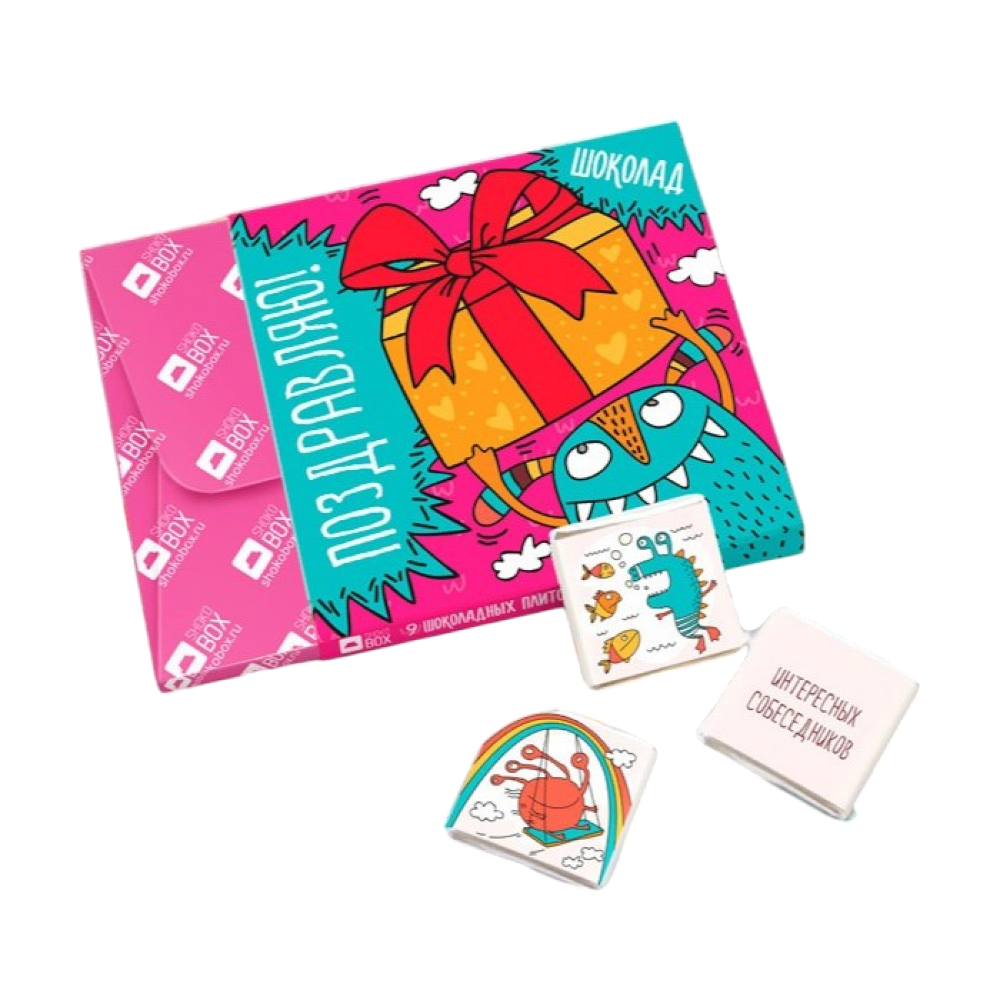 Шоколад молочный "Кватро. Поздравляю", 60 гр