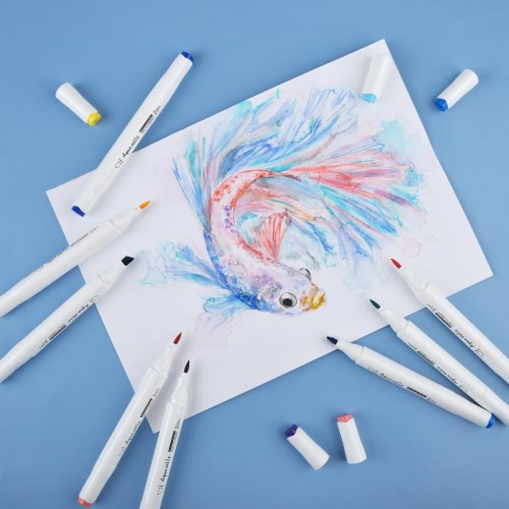 Набор маркеров для скетчинга "Sketch&Art", акварельные,12 цветов - 4