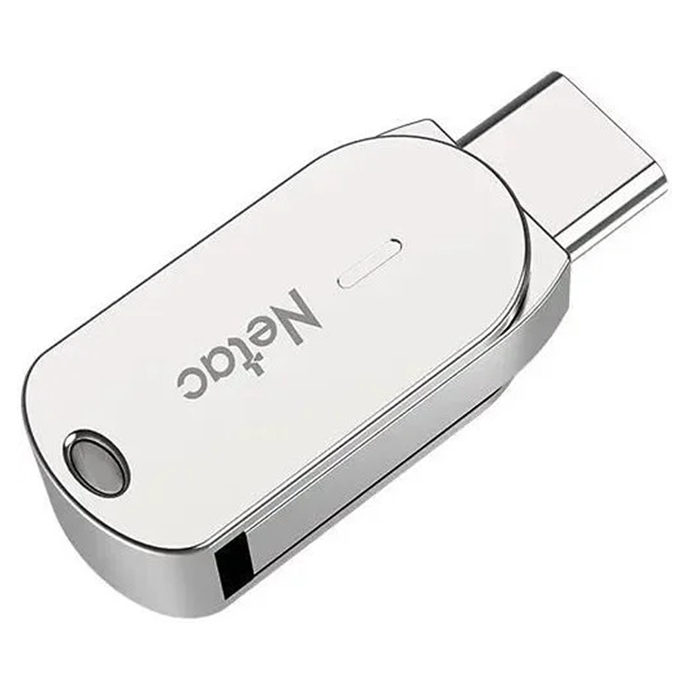 Карта памяти Netac USB Flash 3.2 + TypeC Dual, 32 Gb U785C, алюминиевый сплав