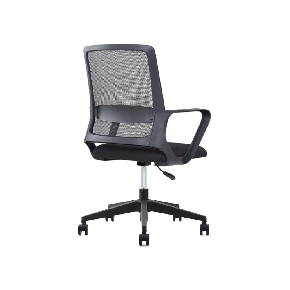 Кресло для персонала SitZone "U-0385 PL", ткань, пластик, черный - 4