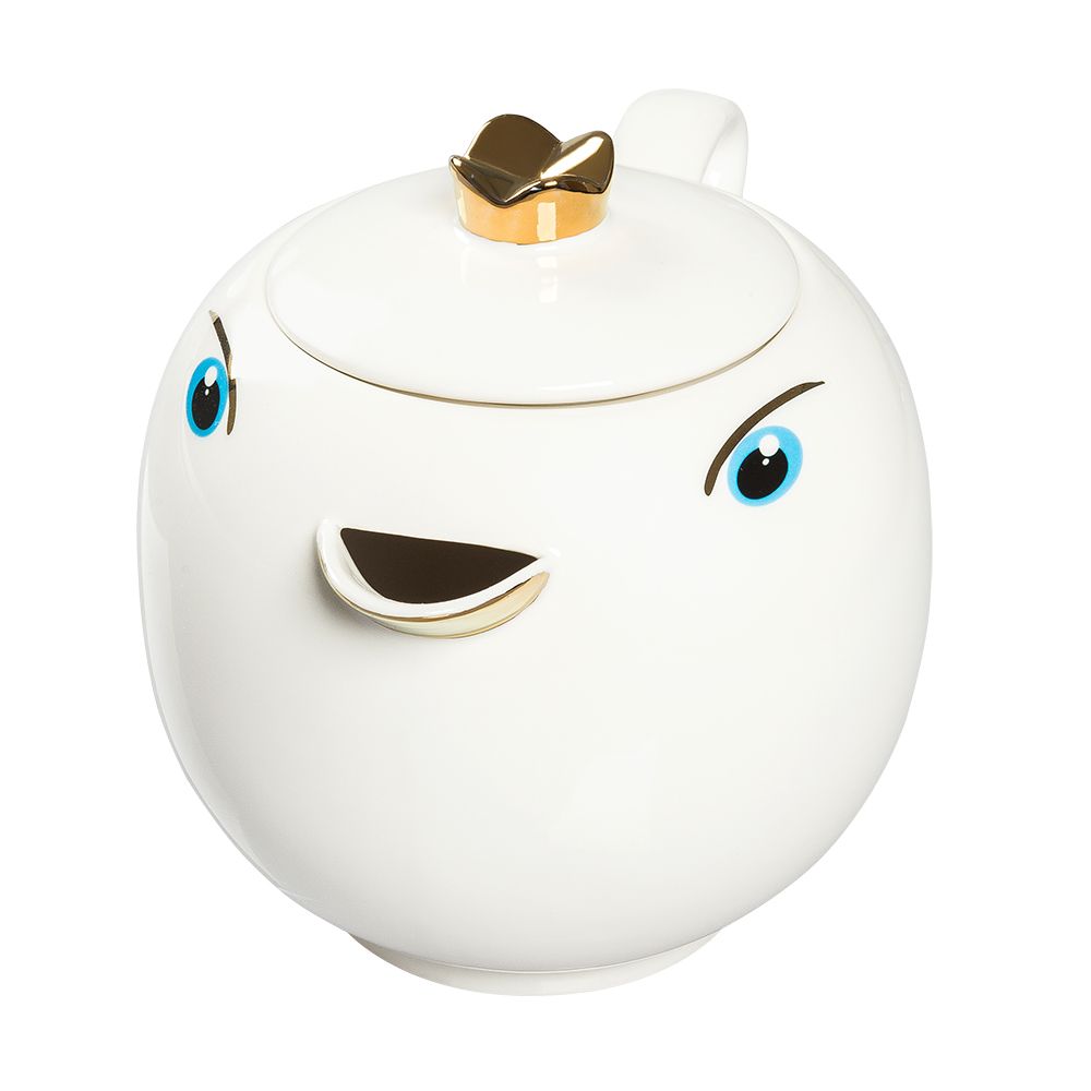 Чайник "Tweetea", фарфор, 1100 мл, белый - 3