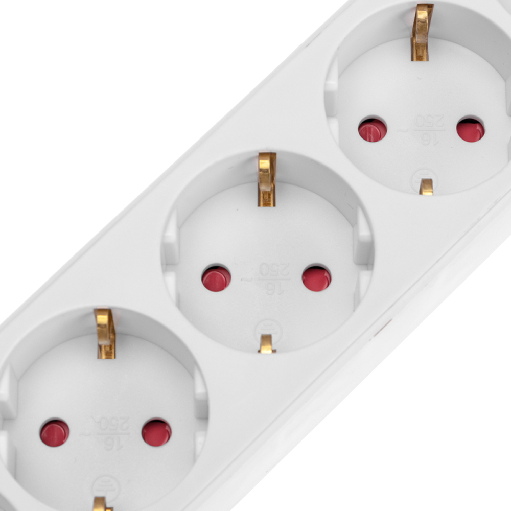 Удлинитель "Standard", 5 розеток, 2 USB, 16А, 1.5 м, белый - 3